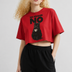 Zero Tolerance Crop Tee Red
