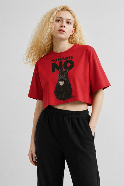 Zero Tolerance Crop Tee Red