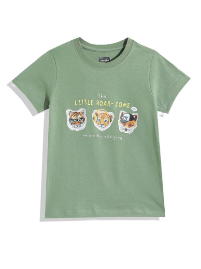 Coolbee Store Kids Boys T-Shirt - Seagreen (KBSS25TR451) – side view