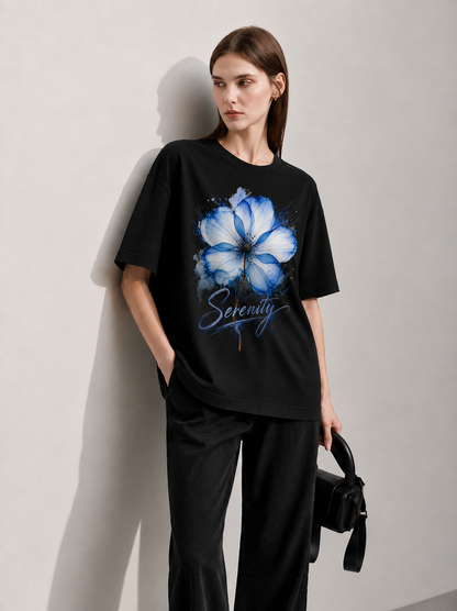 CoolBee Burst Women Tee Black