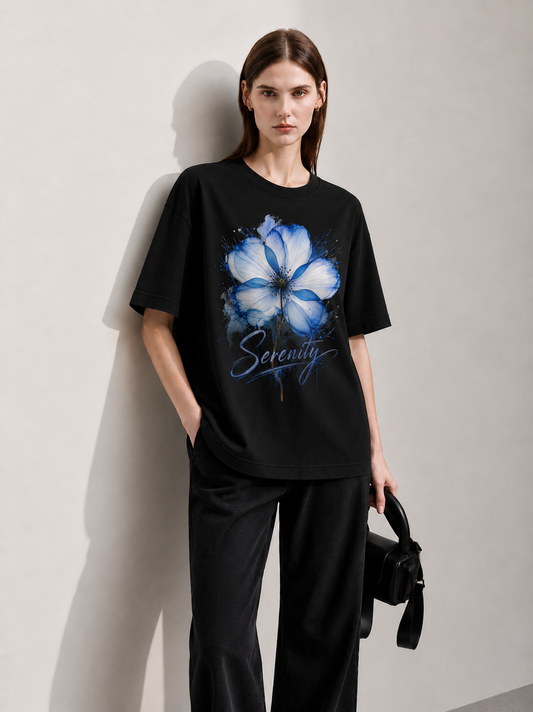 CoolBee Burst Women Tee Black