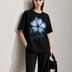 CoolBee Burst Women Tee Black