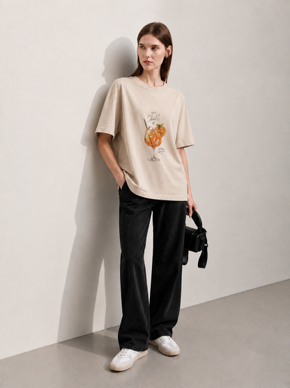 Chill Women Tee Beige