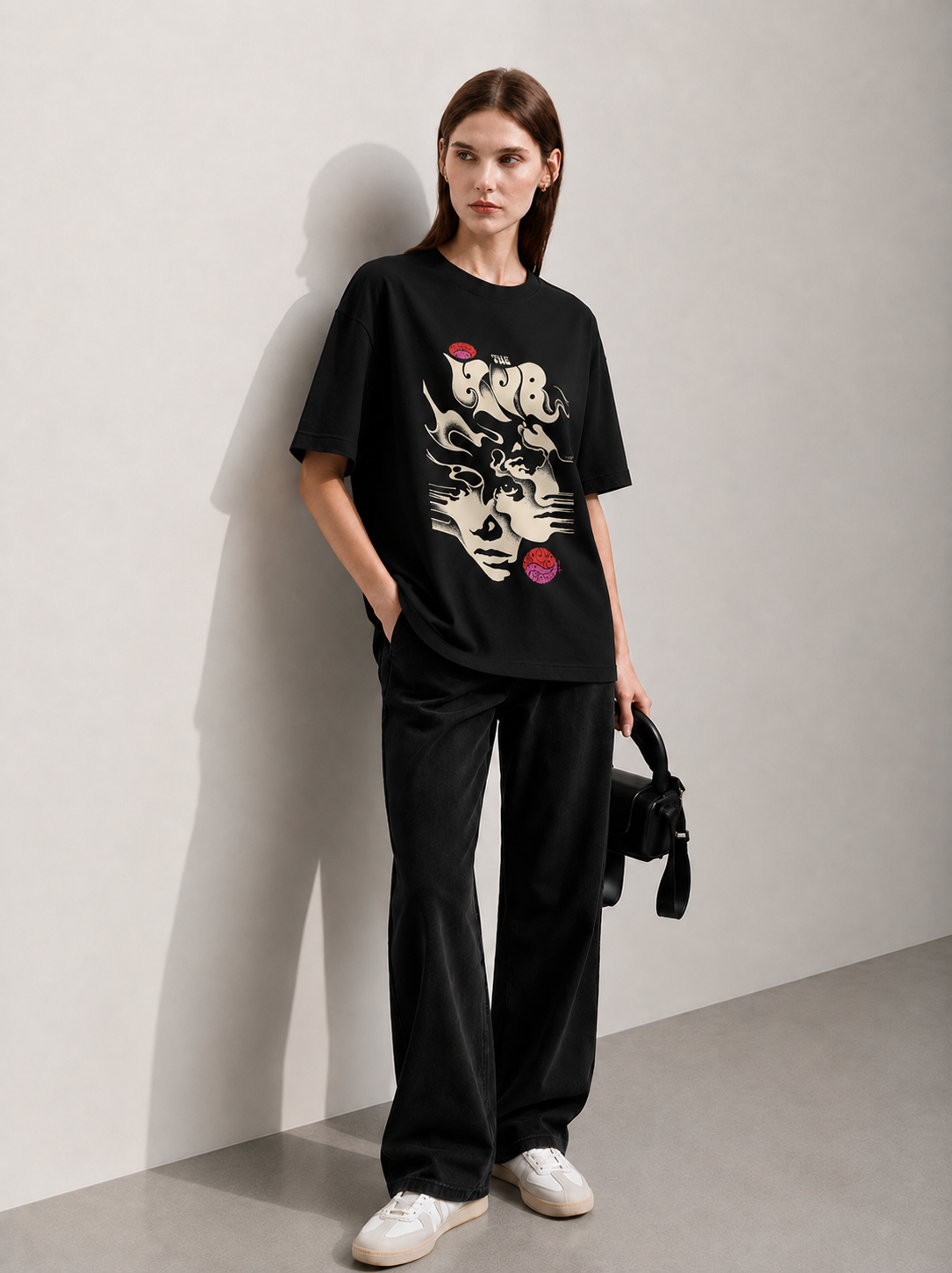 Smoke Signal Women Tee Black