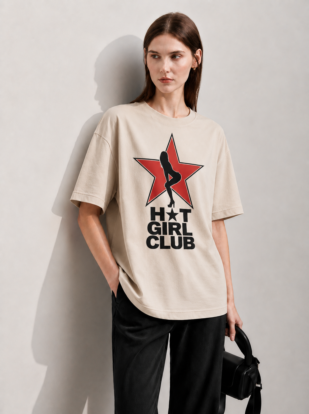 Girl Club Women Tee Beige
