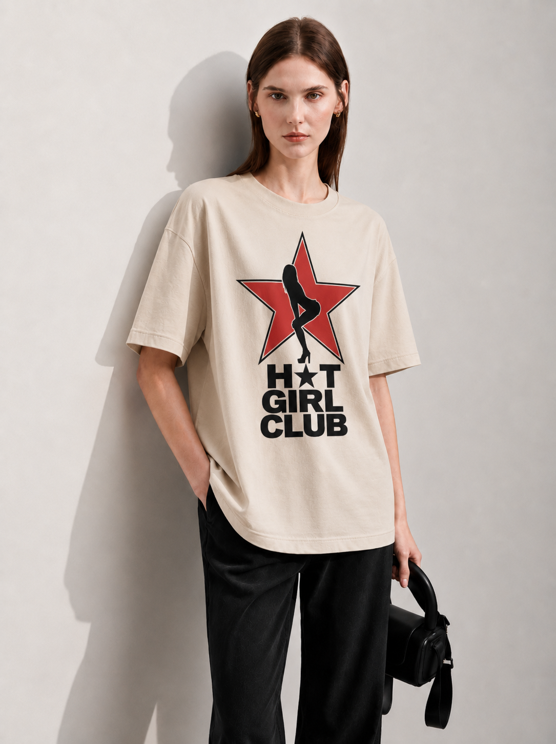 Girl Club Women Tee Beige