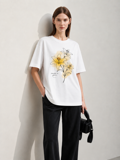 Petal Muse Women Tee White
