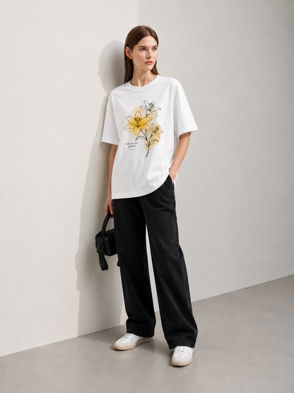 Petal Muse Women Tee White