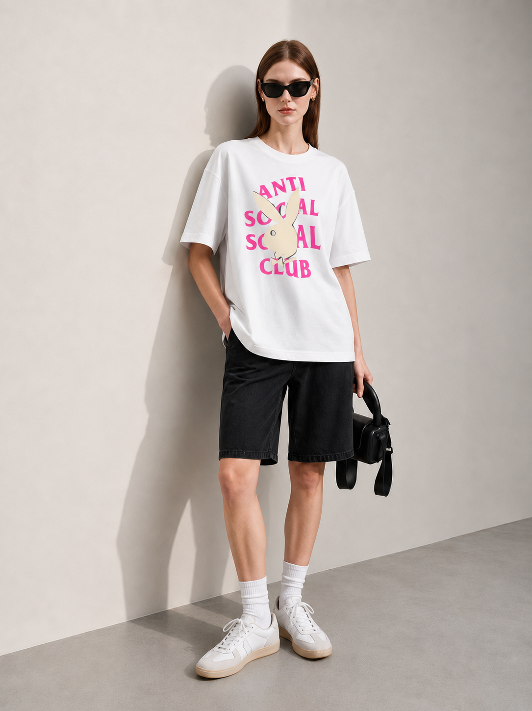 Anti-Social Women Tee White