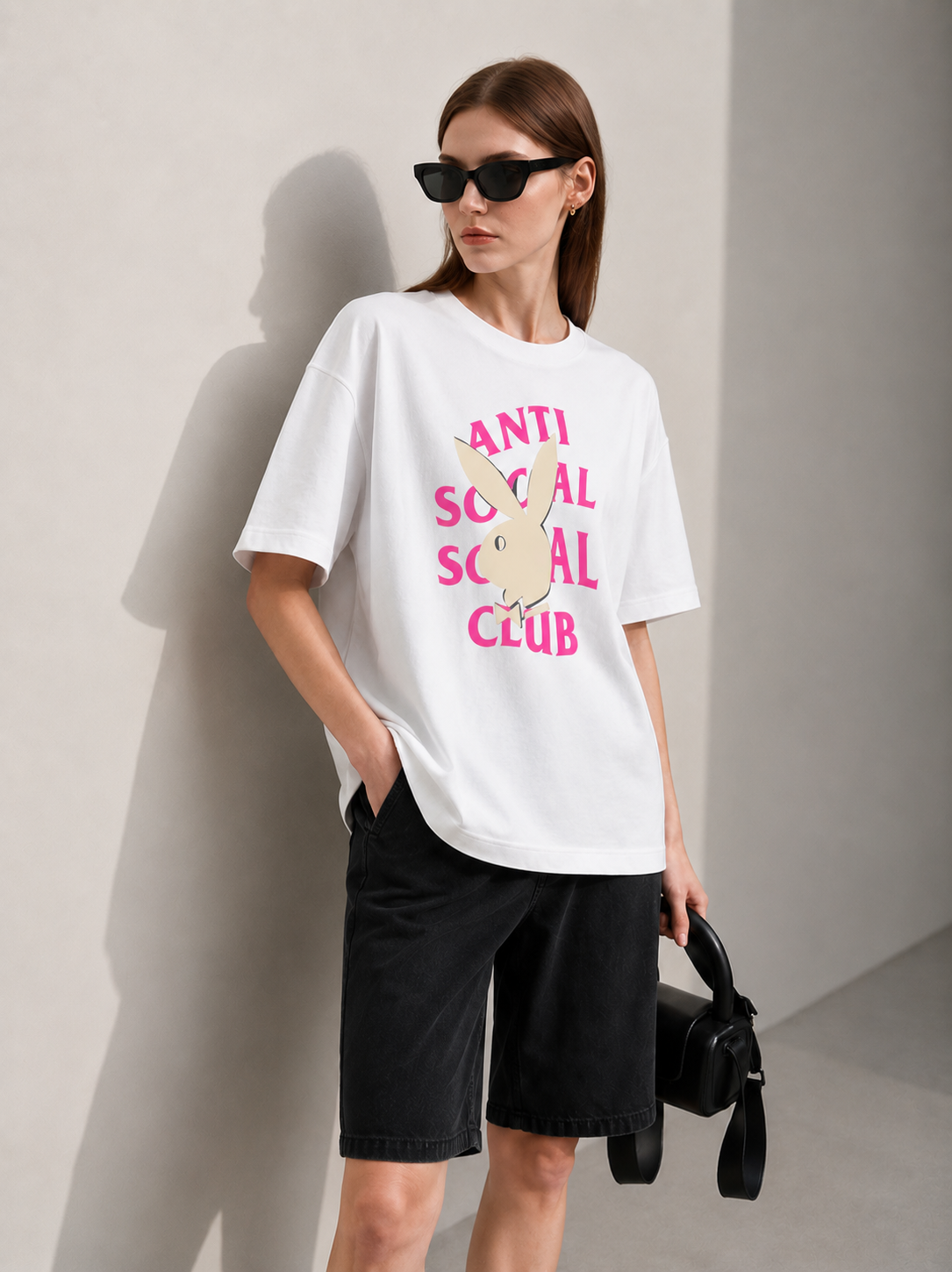 Anti-Social Women Tee White