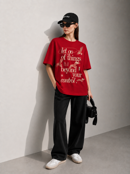 Beyond your Control Women Tee Red