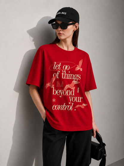 Beyond your Control Women Tee Red