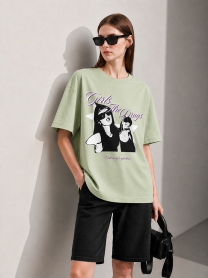 Girls Victory Women Tee Green