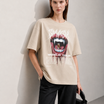 World Tour Women Tee Beige