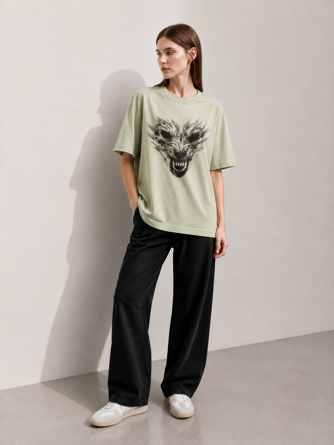 Feral Echo Women Tee Green
