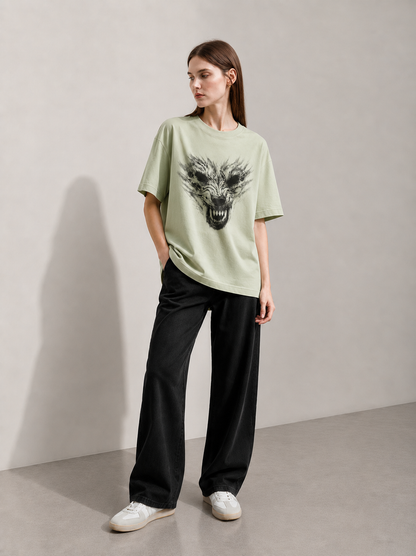 Feral Echo Women Tee Green