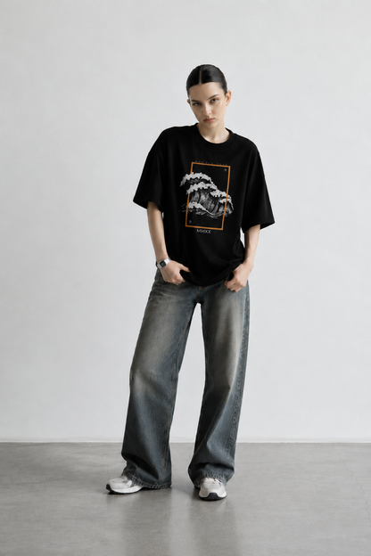 Tidal Drift Women Tee Black