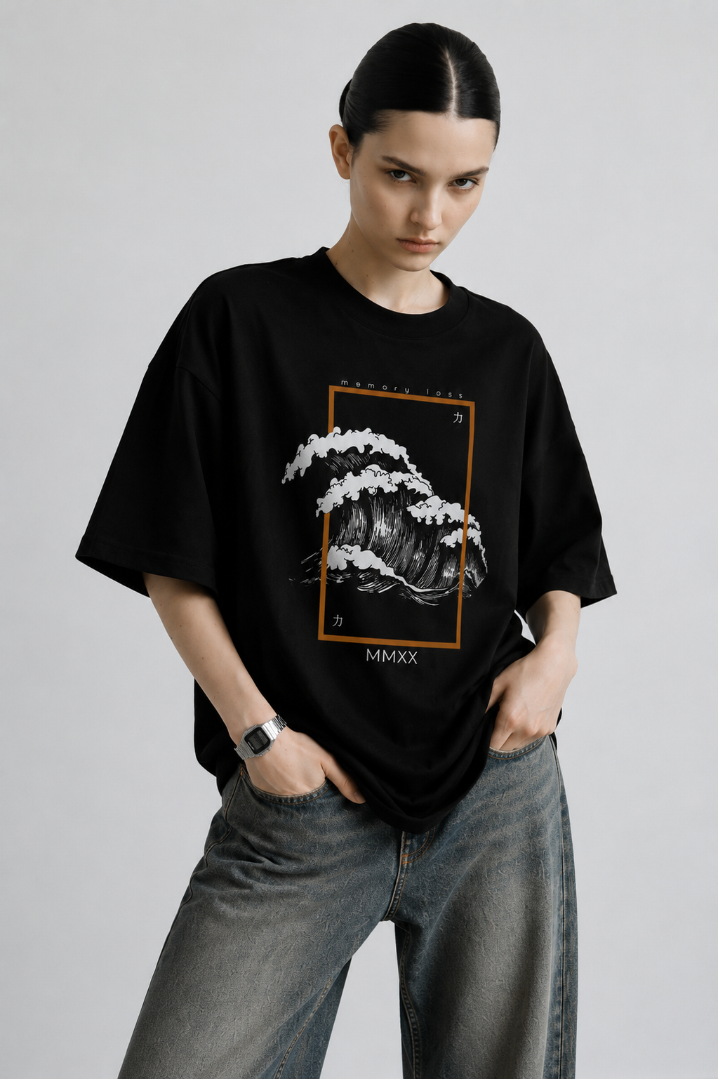 Tidal Drift Women Tee Black