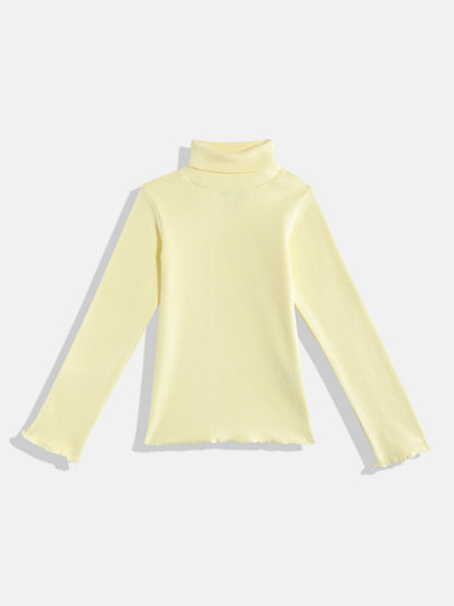 Coolbee Store Kids Girls Top - Yellow (KGAW5TOP4) – front view