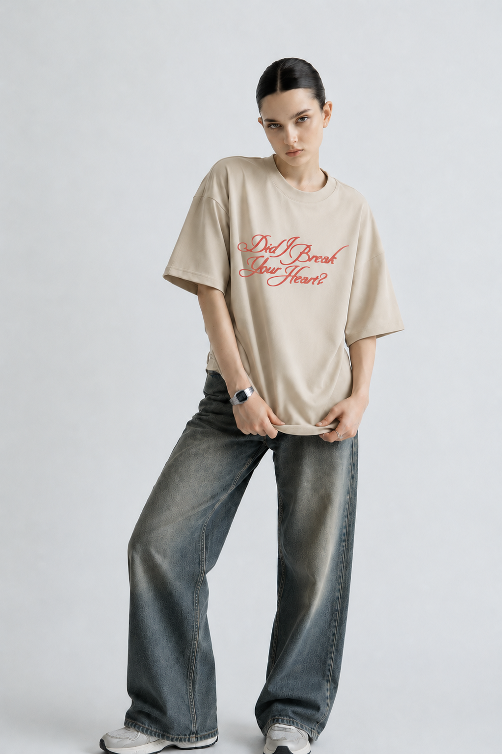 Parimal Women Tee Beige