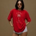 Red Petal Women Tee Red