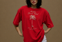 Red Petal Women Tee Red