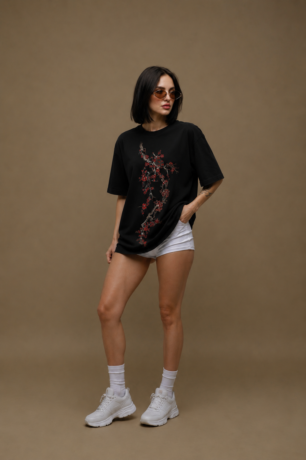 Sakura Noir Women Tee Black
