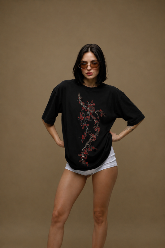 Sakura Noir Women Tee Black