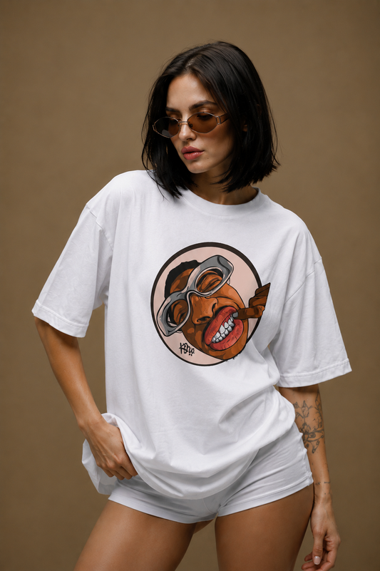 Grin Mode Women Tee White