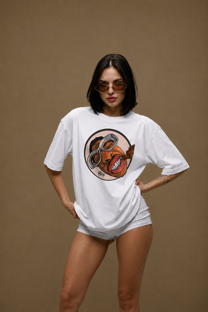 Grin Mode Women Tee White