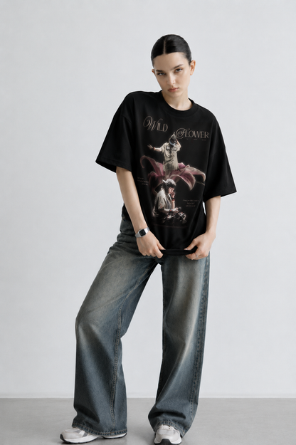 Wildflower Women Tee Black