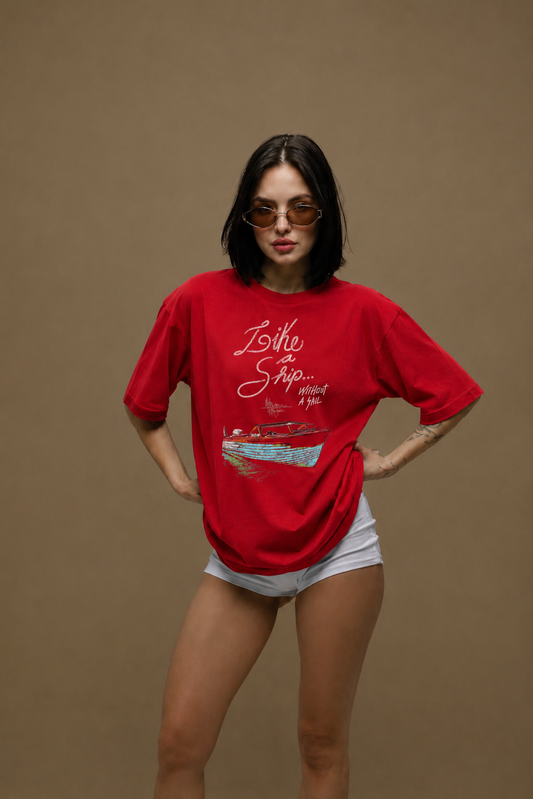 Off Course Women Tee Red