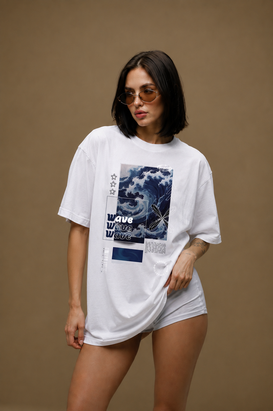 Tidal Drift Women Tee White