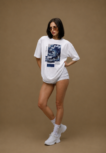 Tidal Drift Women Tee White