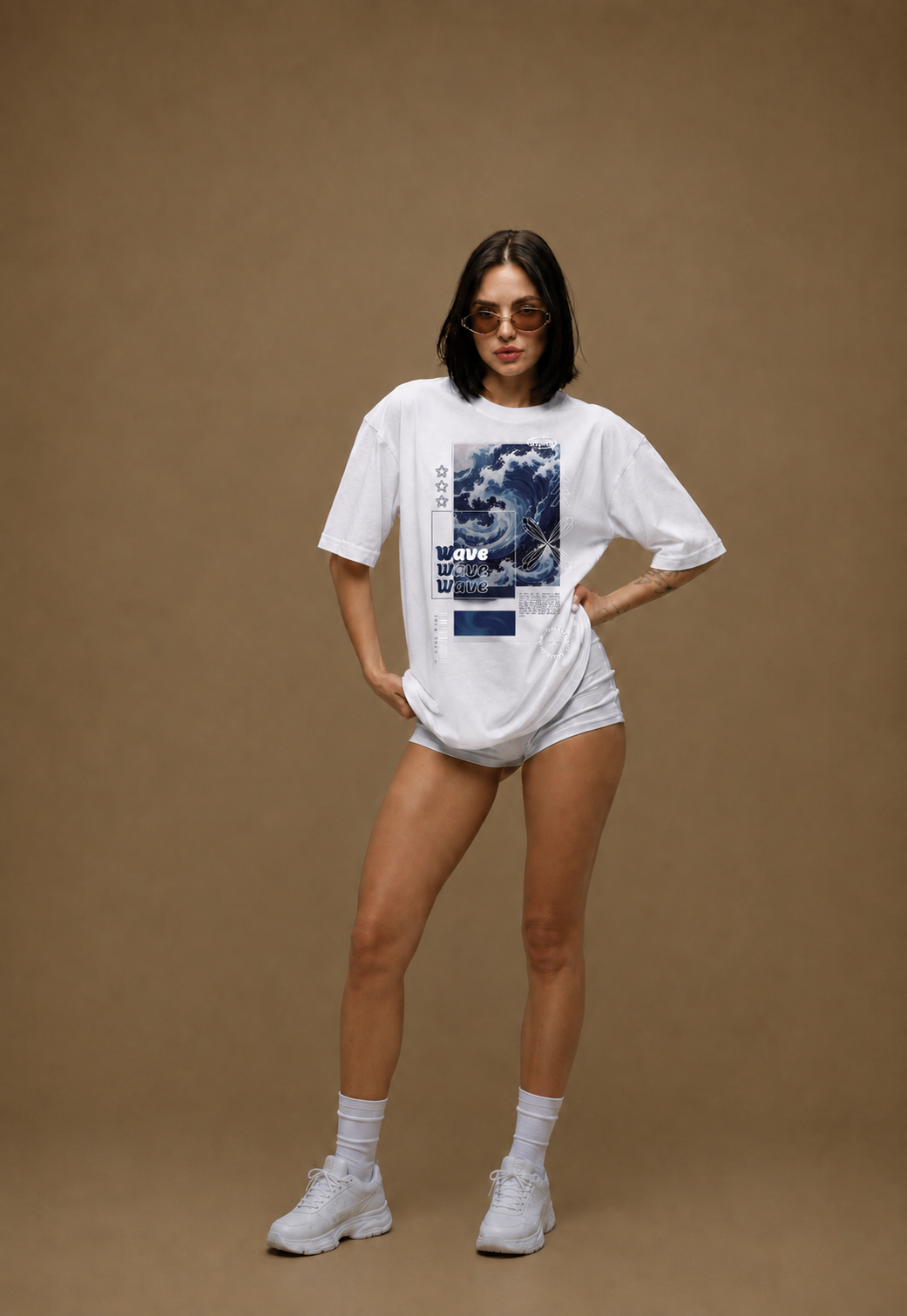 Tidal Drift Women Tee White