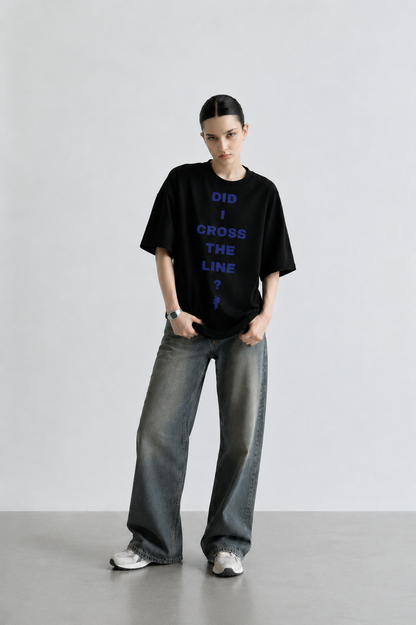 Cross The Line Women Tee Black