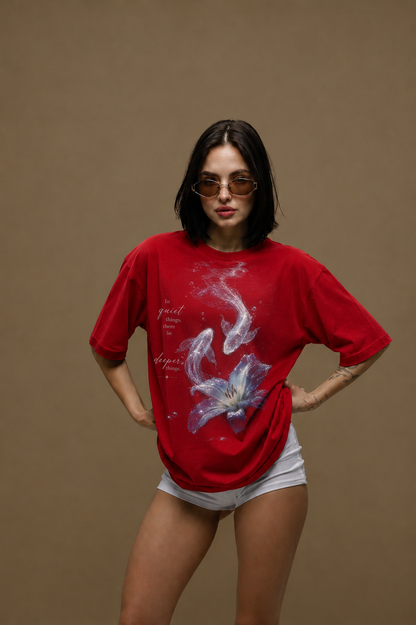 Ocean Whisper Women Tee Red
