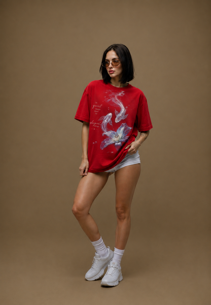 Ocean Whisper Women Tee Red