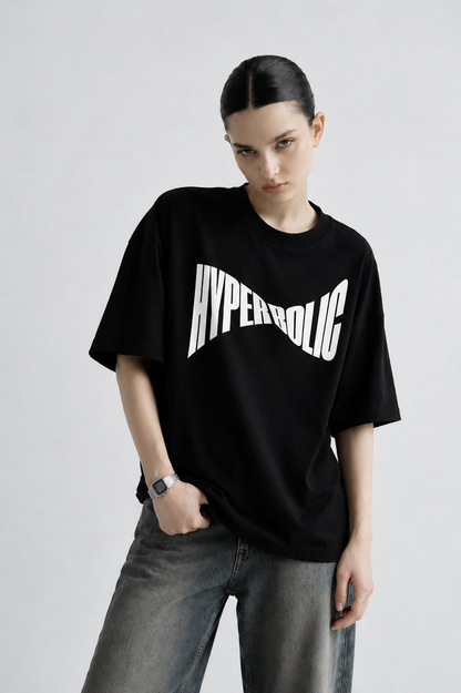 Hyperbolic Women Tee Black