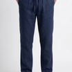 Linen Travel Pants Navy