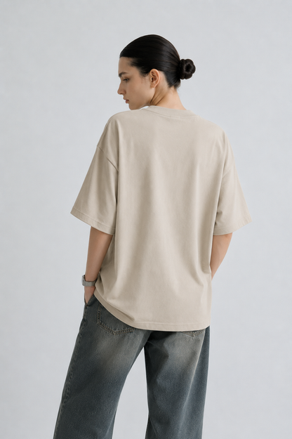 LIT Women Tee Beige