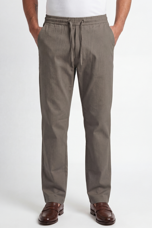 Linen Travel Pants Sea Grey