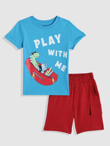 Coolbee Store Kids Boys Clothing Set - Sky Blue (CS007) – front view