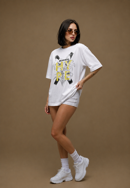 Mono Floral Women Tee White