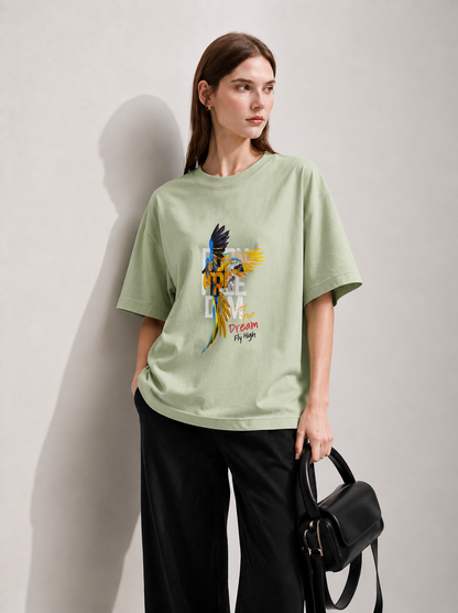 Blue Horizon Women Tee Green