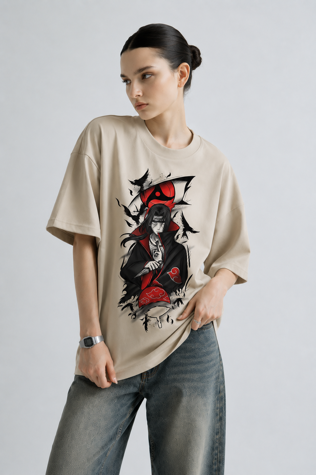 Silent Shinobi Women Tee Beige