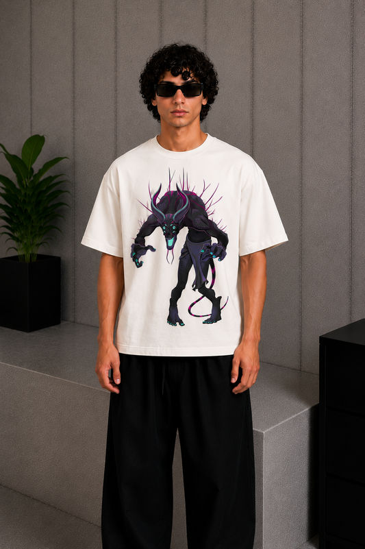 Night maw Tee White