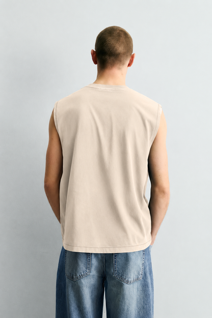 Devil Rush Beige Tank