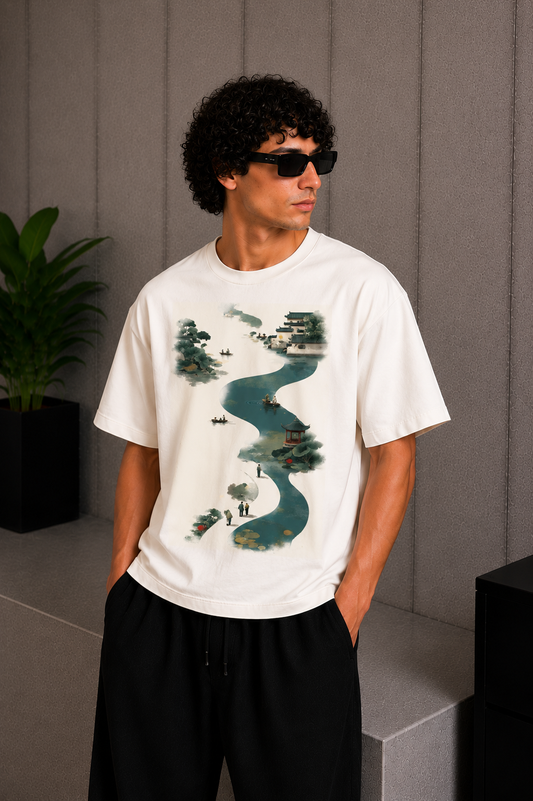 River Flow Tee White