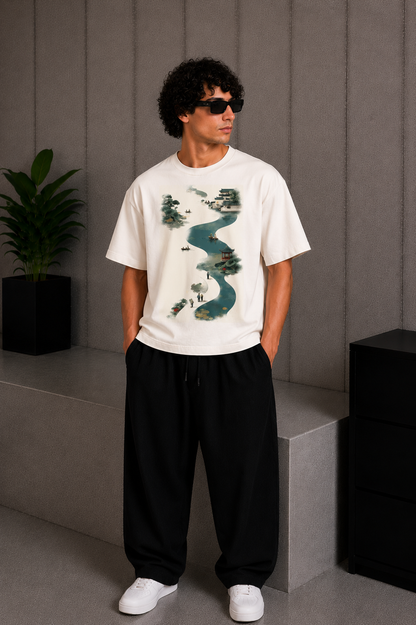 River Flow Tee White